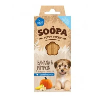 Soopa PUPPY Dentals BANANA in BUČA