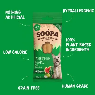Soopa Dentals Lubenica in jabolko