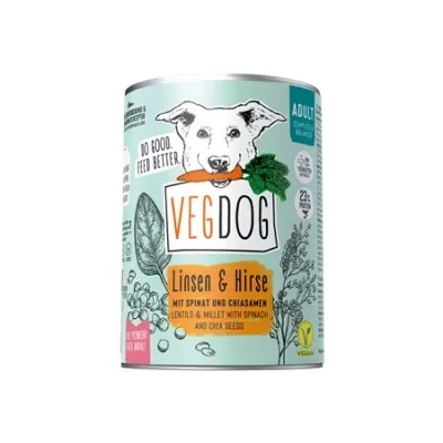 Vegdog ADULT Leča in proso